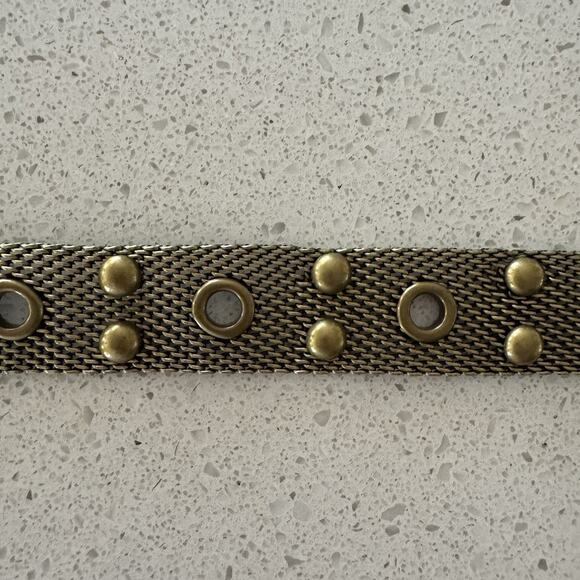 Gap Women Small Brass Tone Metal Belt NWT - Picture 4 of 5